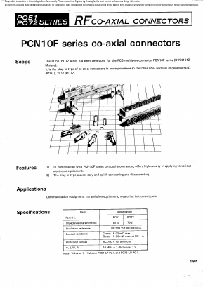PO51-PR-PC-A Datasheet PDF HIROSE ELECTRIC