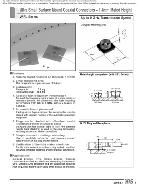 W.FL-LP-04N1T-A-L Datasheet PDF HIROSE ELECTRIC