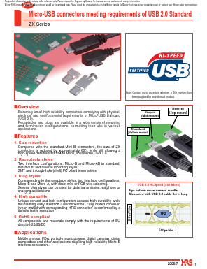 ZX62-AB-5PA Datasheet PDF HIROSE ELECTRIC