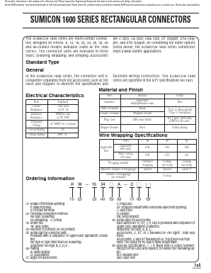 SD-1624 Datasheet PDF HIROSE ELECTRIC