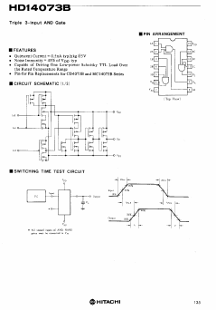 HD14073 Datasheet PDF Hitachi -> Renesas Electronics