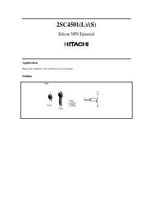 C4501S Datasheet PDF Hitachi -> Renesas Electronics