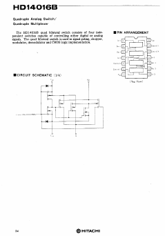 HD14016B Datasheet PDF Hitachi -> Renesas Electronics