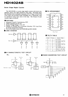 HD14024 Datasheet PDF Hitachi -> Renesas Electronics