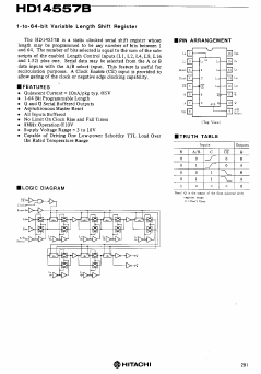 HD14557B Datasheet PDF Hitachi -> Renesas Electronics