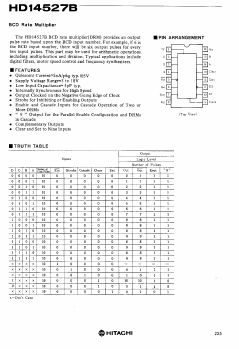 HD14527B Datasheet PDF Hitachi -> Renesas Electronics