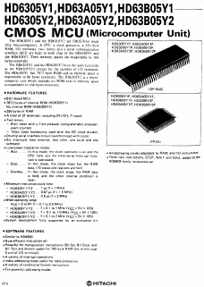 HD63B05Y1P Datasheet PDF Hitachi -> Renesas Electronics