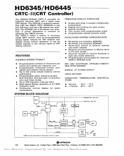HD63B45P Datasheet PDF Hitachi -> Renesas Electronics