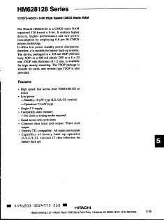 HM628128LR-12 Datasheet PDF Hitachi -> Renesas Electronics