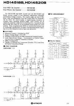 HD14518B Datasheet PDF Hitachi -> Renesas Electronics