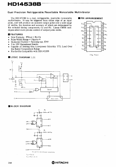 HD14538 Datasheet PDF Hitachi -> Renesas Electronics