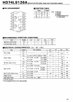 74LS126A Datasheet PDF Hitachi -> Renesas Electronics