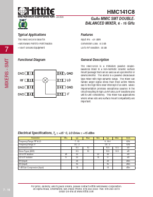HMC141C8_06 Datasheet PDF Hittite Microwave