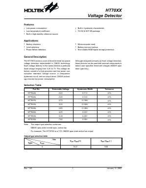 HT7024A Datasheet PDF Holtek Semiconductor