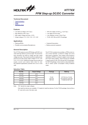 HT7733 Datasheet PDF Holtek Semiconductor