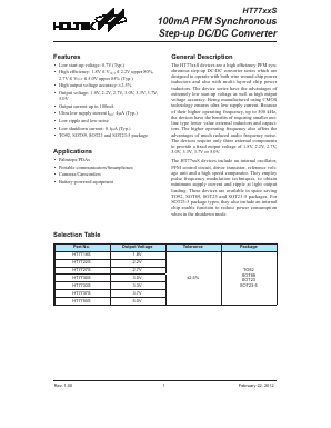 HT7730S Datasheet PDF Holtek Semiconductor