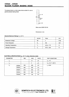 CDG24 Datasheet PDF Honey Technology
