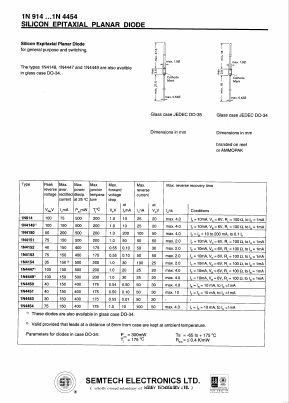 1N914 Datasheet PDF Honey Technology