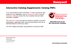 12NT1-7 Datasheet PDF Honeywell International