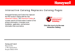 184PC05GT Datasheet PDF Honeywell International