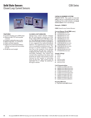 CSNC651 Datasheet PDF Honeywell International