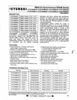 HY57V648010TC-15 Datasheet PDF Hynix Semiconductor