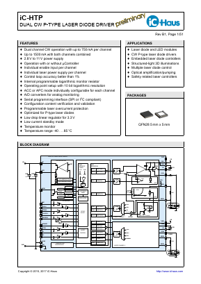 IC-HTPQFN28-5X5 Datasheet PDF IC-Haus GmbH