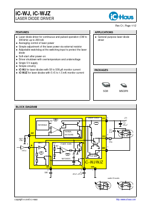 WJSO8 Datasheet PDF IC-Haus GmbH