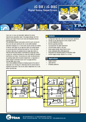 IC-DX Datasheet PDF IC-Haus GmbH