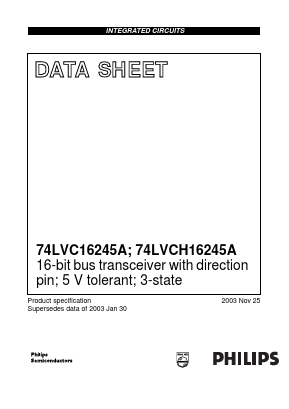 74LVCH16245ADL Datasheet PDF Integrated Circuit Systems
