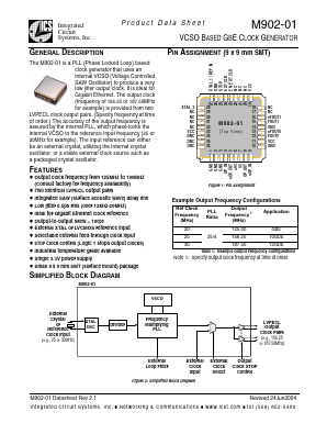 M902-01 Datasheet PDF Integrated Circuit Systems