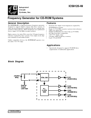 AV9120M-49 Datasheet PDF Integrated Circuit Systems