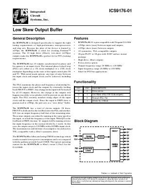 AV9176M-01 Datasheet PDF Integrated Circuit Systems