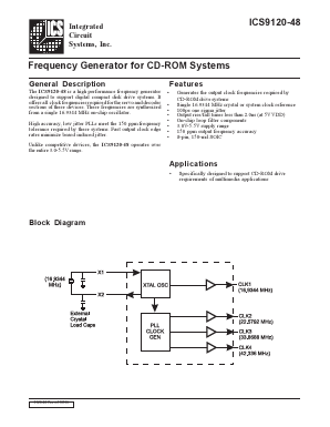 AV9120M-48 Datasheet PDF Integrated Circuit Systems