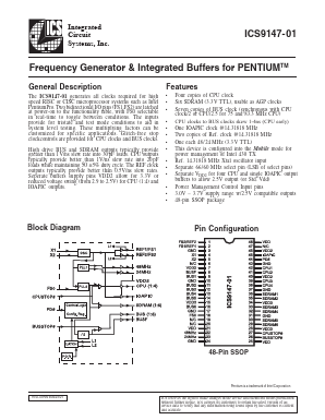 ICS9147F-01 Datasheet PDF Integrated Device Technology