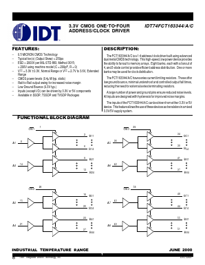 IDT74FCT163344PV Datasheet PDF Integrated Device Technology