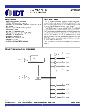 IDT2309B-1HDCG Datasheet PDF Integrated Device Technology