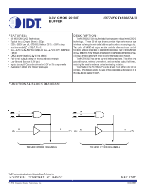 IDT74FCT163827APV Datasheet PDF Integrated Device Technology