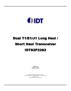 IDT82P2282 Datasheet PDF Integrated Device Technology