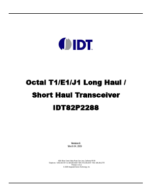 IDT82P2288 Datasheet PDF Integrated Device Technology
