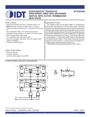 IDTQS3388Q Datasheet PDF Integrated Device Technology