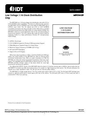 MPC942PFA Datasheet PDF Integrated Device Technology