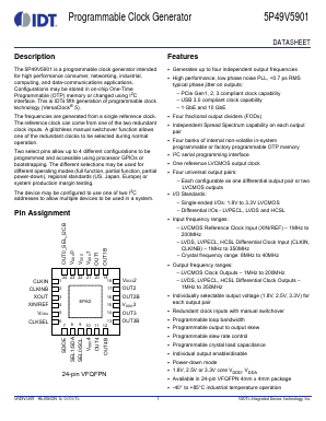 5P49V5901AXXXNLGI Datasheet PDF Integrated Device Technology