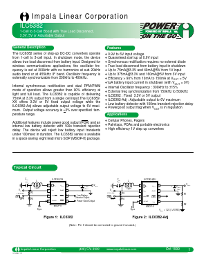 ILC6382 Datasheet PDF Impala Linear Corporation