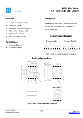 INND-SS40RAG Datasheet PDF Inolux Corporation