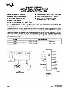 8749H Datasheet PDF Intel