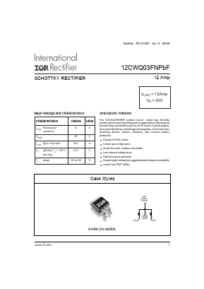 12CWQ03FN Datasheet PDF International Rectifier