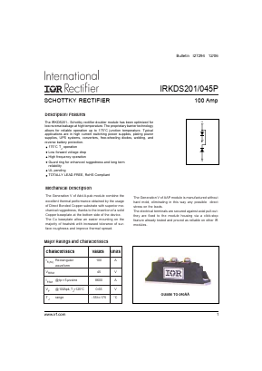 IRKDS201/045P Datasheet PDF International Rectifier