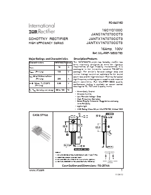 JANTXV1N7070CCT3 Datasheet PDF International Rectifier