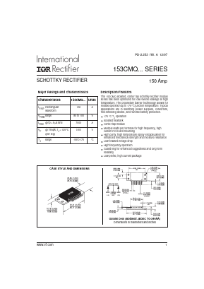 153CMQ080 Datasheet PDF International Rectifier